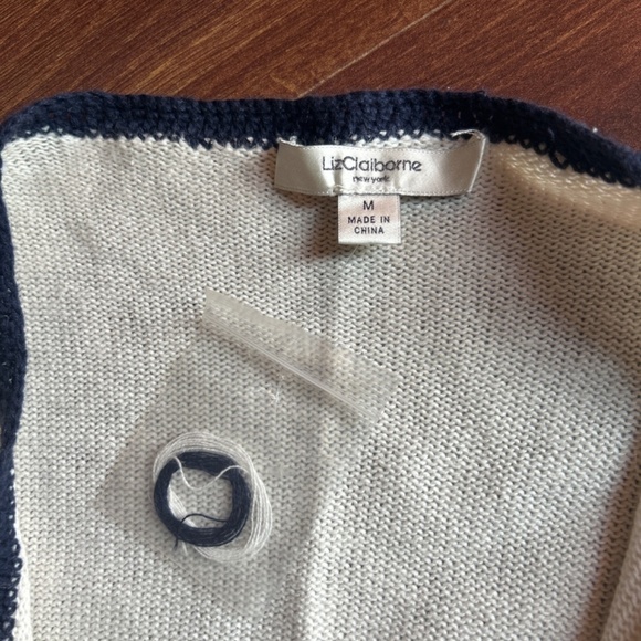 NWOT LIZ CLAIBORNE Knit Open Cardigan size Medium - Picture 2 of 8